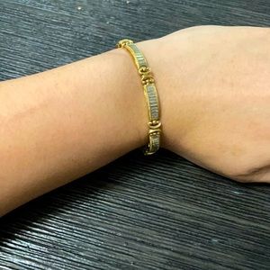 10k hook clasp gold bracelet